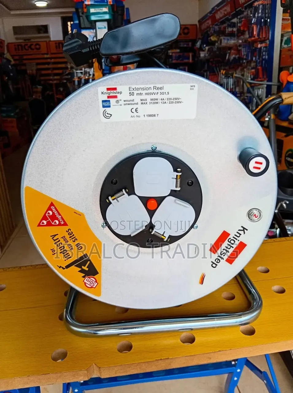 Knight Steps Cable Reel, 50m.