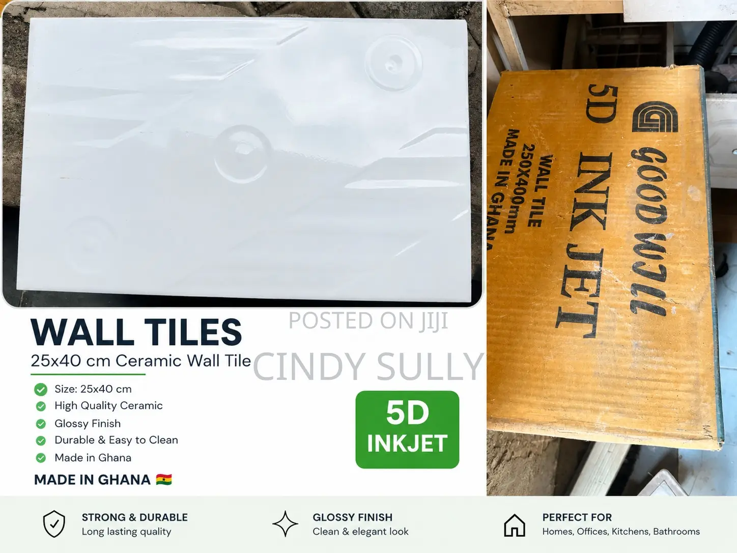 White Wall Tiles (250x400mm)