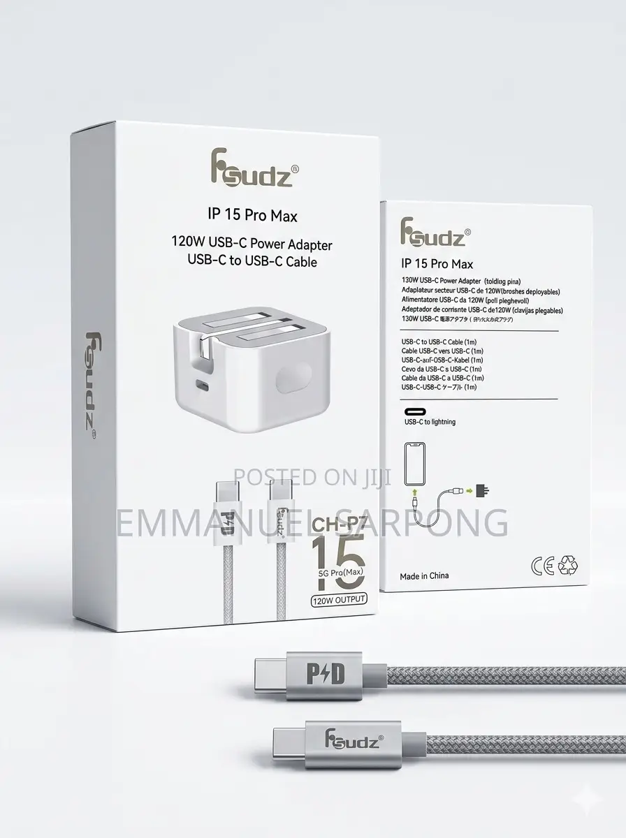 Fsudz 120w Usb-C Power Adapter + Usb-C Cable