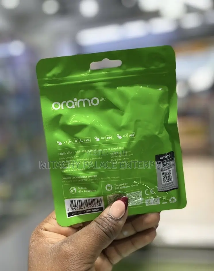 Oraimo Wired Pin Earpiece