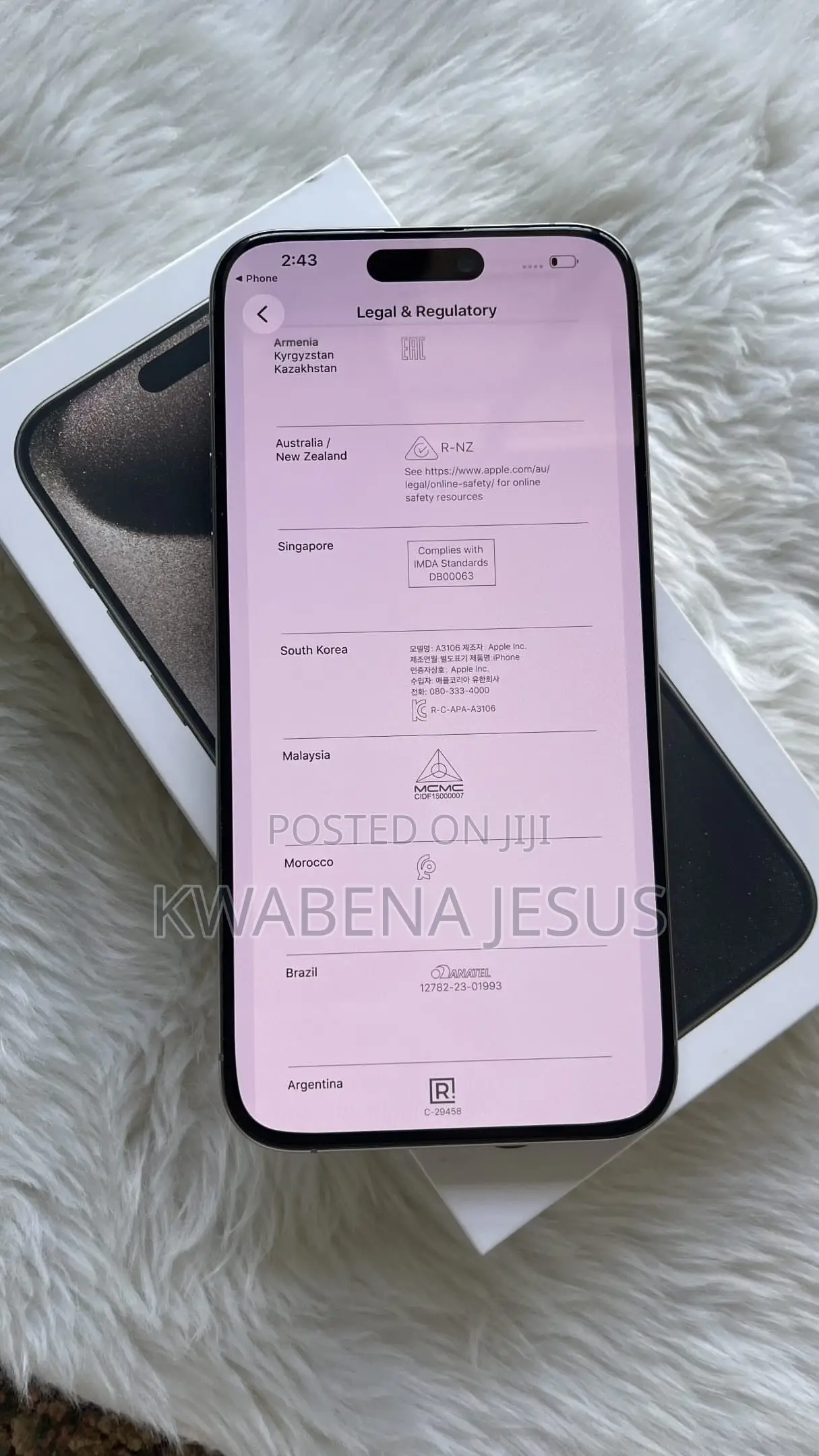 Apple iPhone 15 Pro Max 256 GB Black