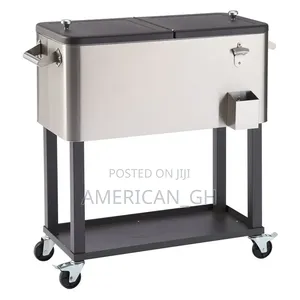 Trinity 100 Quart Stainless Steel Cooler W/ Shelf, 94.6l