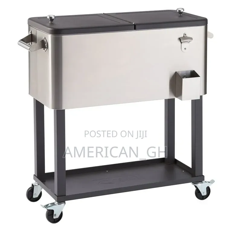 Trinity 100 Quart Stainless Steel Cooler W/ Shelf, 94.6l