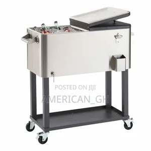 Trinity 100 Quart Stainless Steel Cooler W/ Shelf, 94.6l