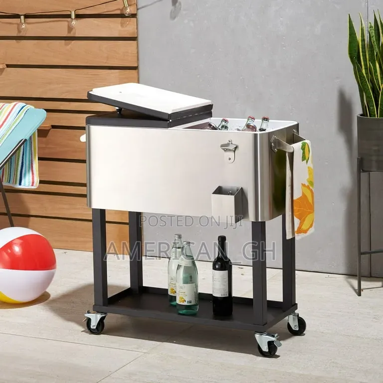 Trinity 100 Quart Stainless Steel Cooler W/ Shelf, 94.6l