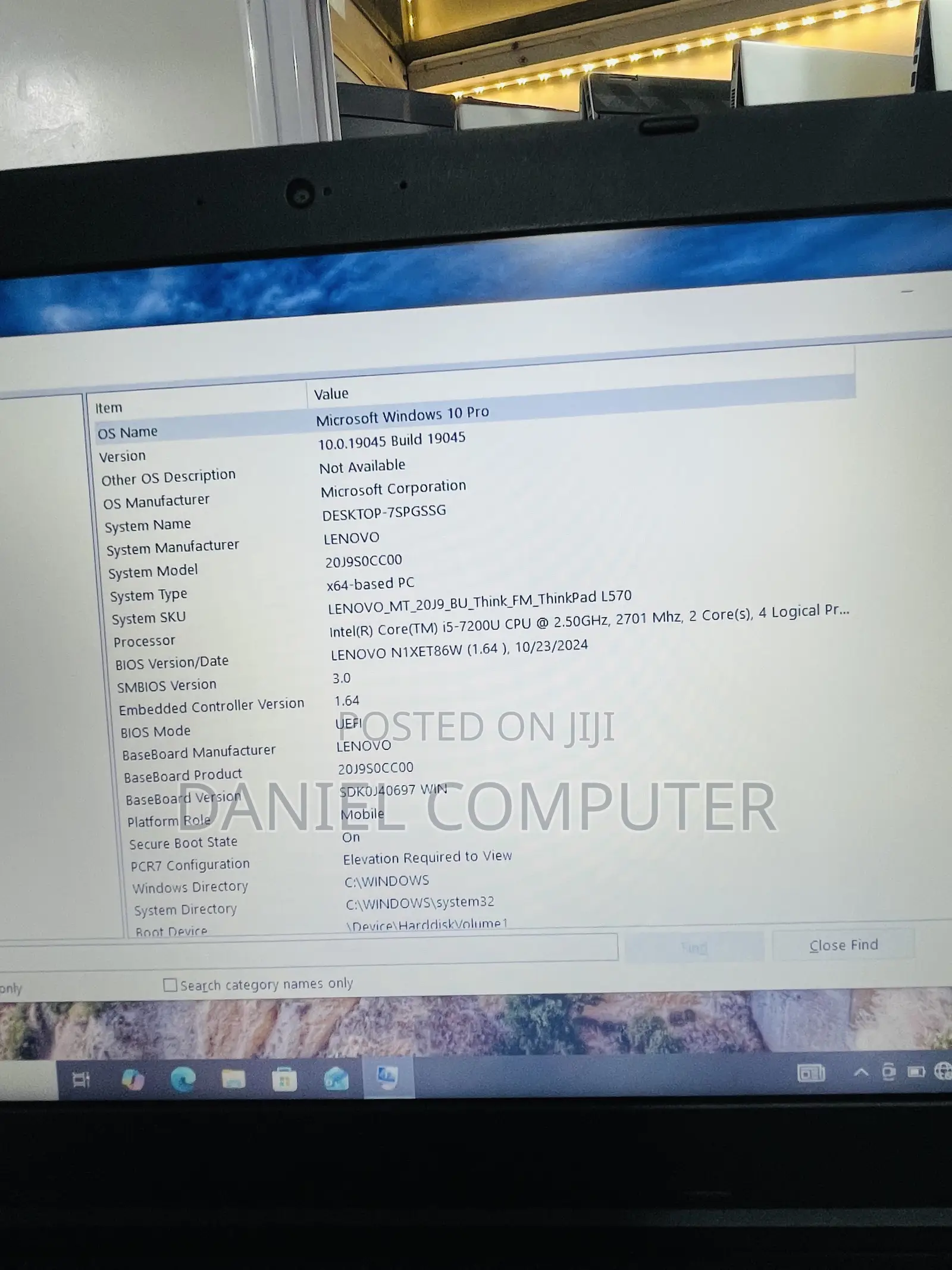 Laptop Lenovo ThinkPad L570 8GB Intel Core i5 SSD 256GB