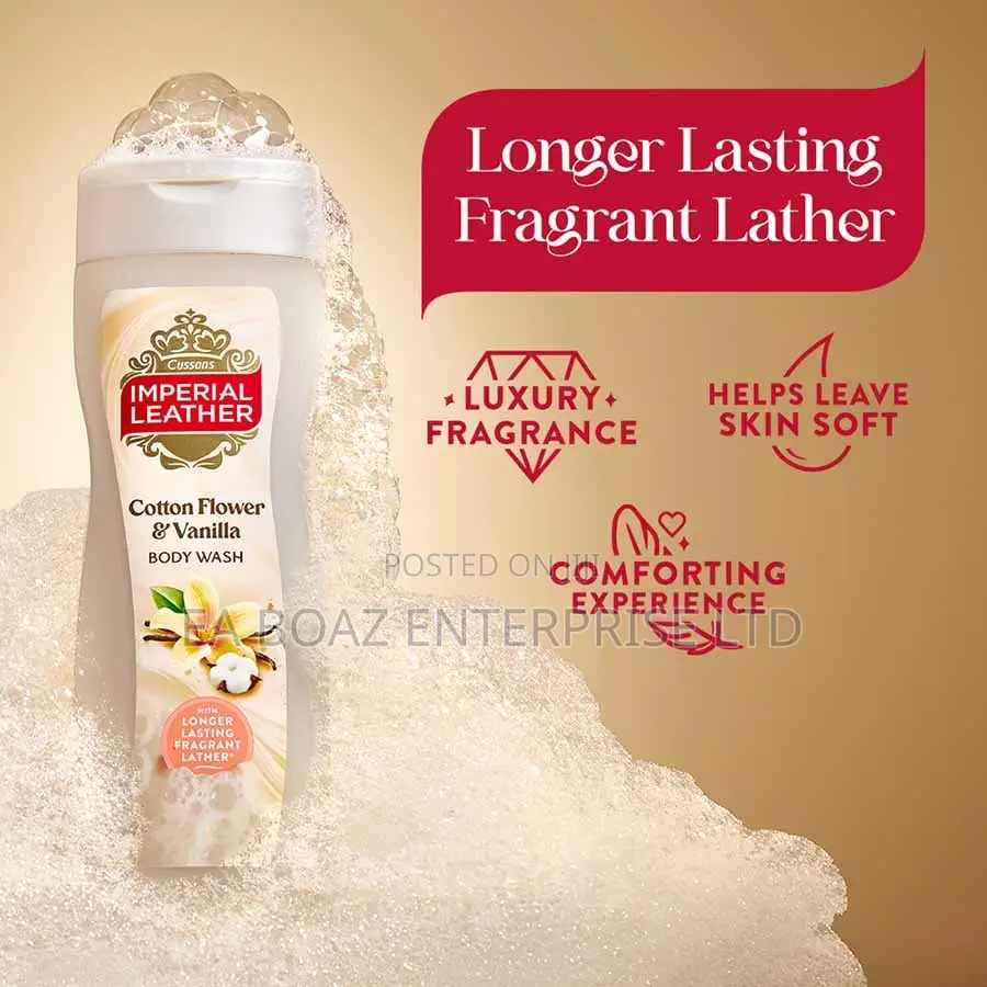 Uk Imperial Leather Cotton Flower Vanilla Body Wash 500ml