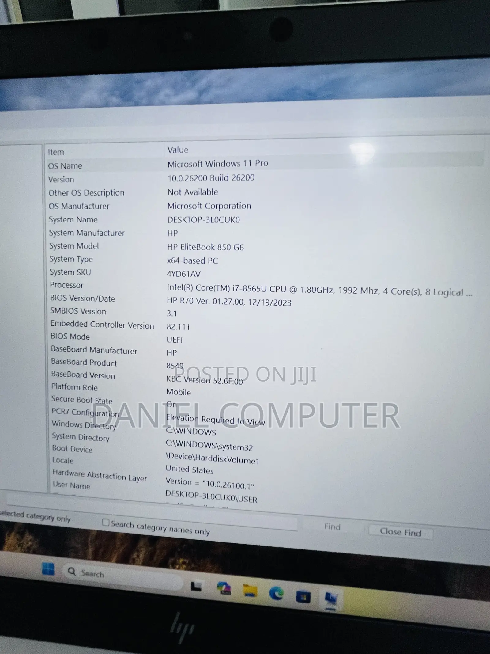 Laptop HP EliteBook 850 G6 16GB Intel Core i7 SSD 512GB