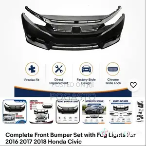 Honda Civic 2016-2018 Complete With Fog Light and Cover
