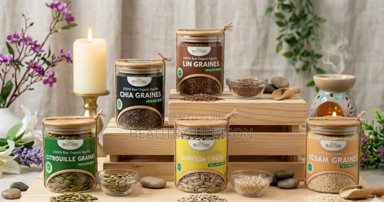 Organic Sesame Chia Seeds Flaxseeds Sunflower Seeds Pumpkin
