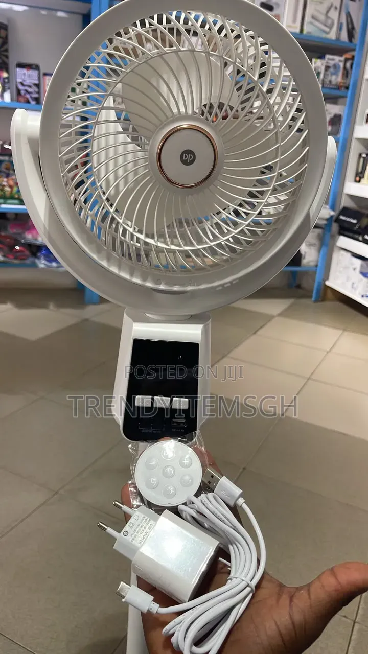 Rechargeable Air Circulation Fan 12000mah 4-Speed Remote Control