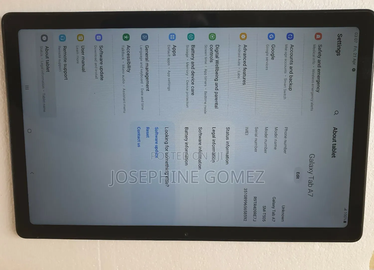 Samsung Galaxy Tab A7 10.4 (2022) 32 GB Gray
