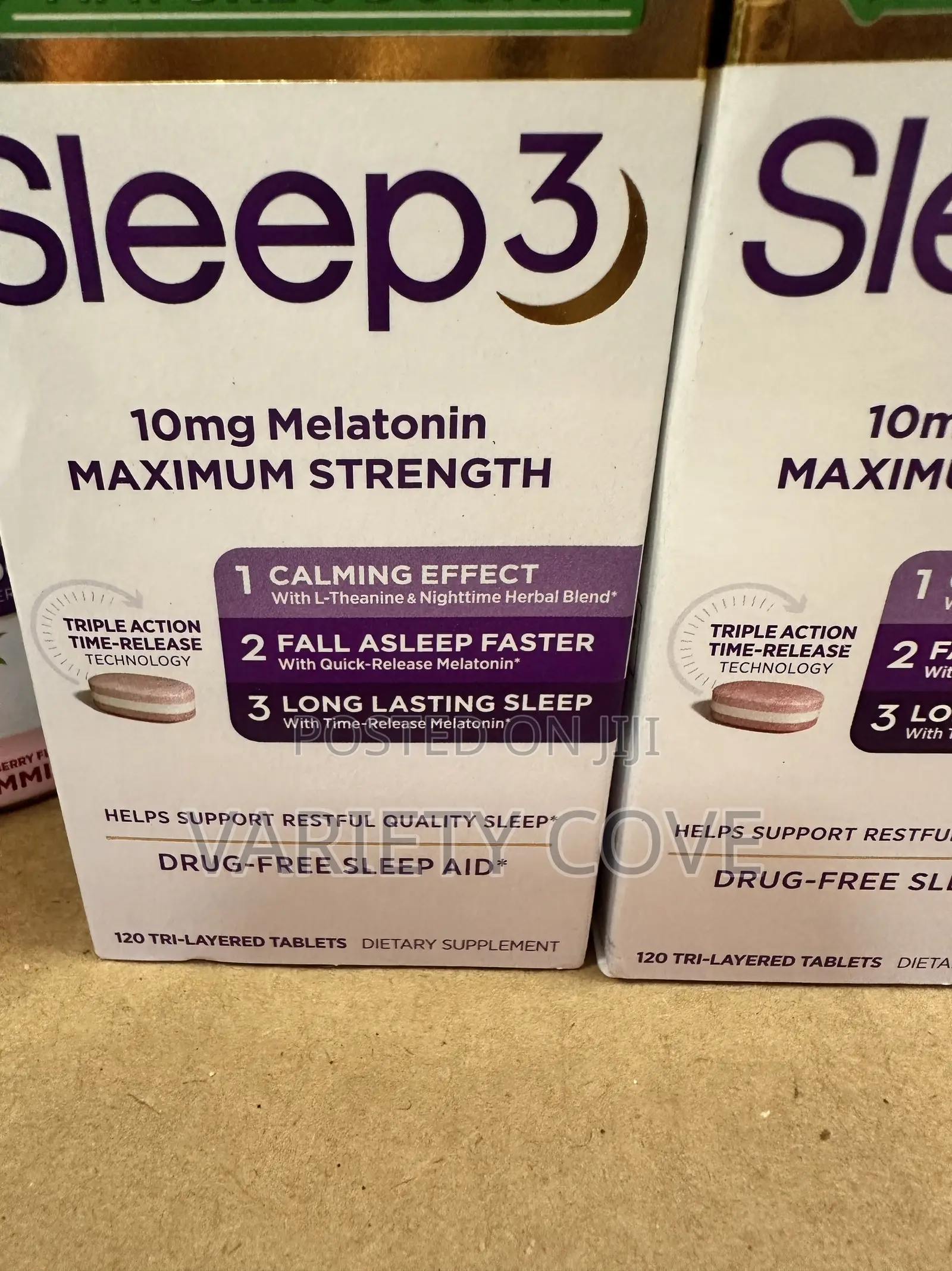 Nature's Bounty Sleep 3 (120 Tablets Max Strength Drug Free Sleep Aid