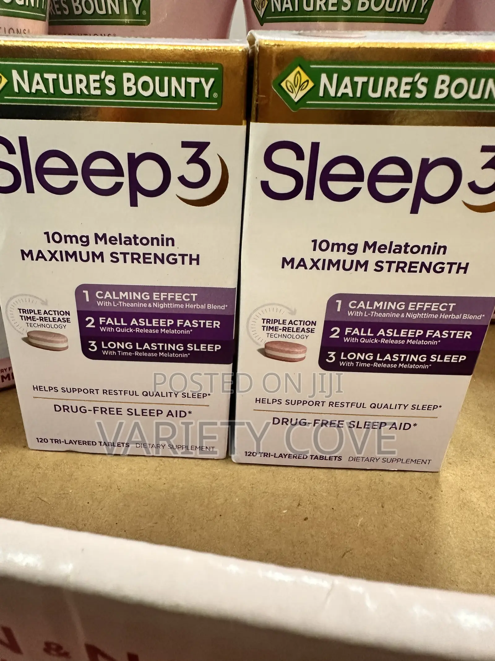Nature's Bounty Sleep 3 (120 Tablets Max Strength Drug Free Sleep Aid
