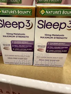 Nature's Bounty Sleep 3 (120 Tablets Max Strength Drug Free Sleep Aid