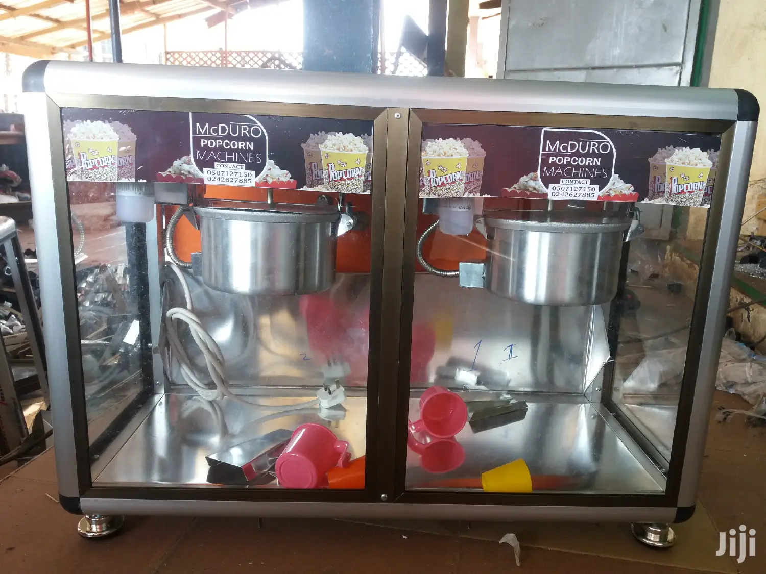 Double Gas and Electric Popcorn Machines