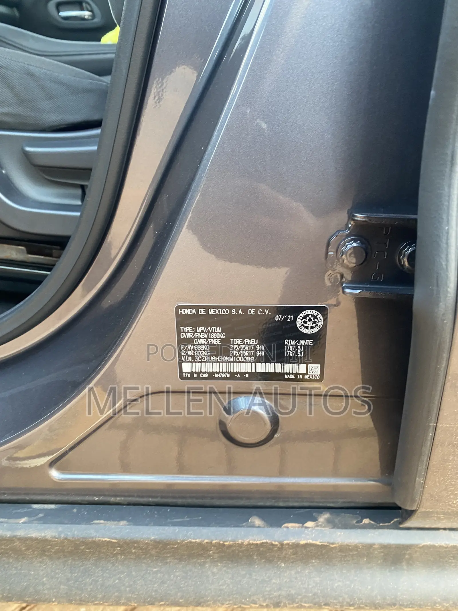 Honda HR-V LX 2022 Blue