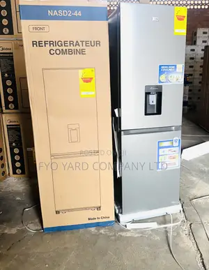 Quality Fast Cooling Nasco 287ltrs Reliable Double Door Fridge