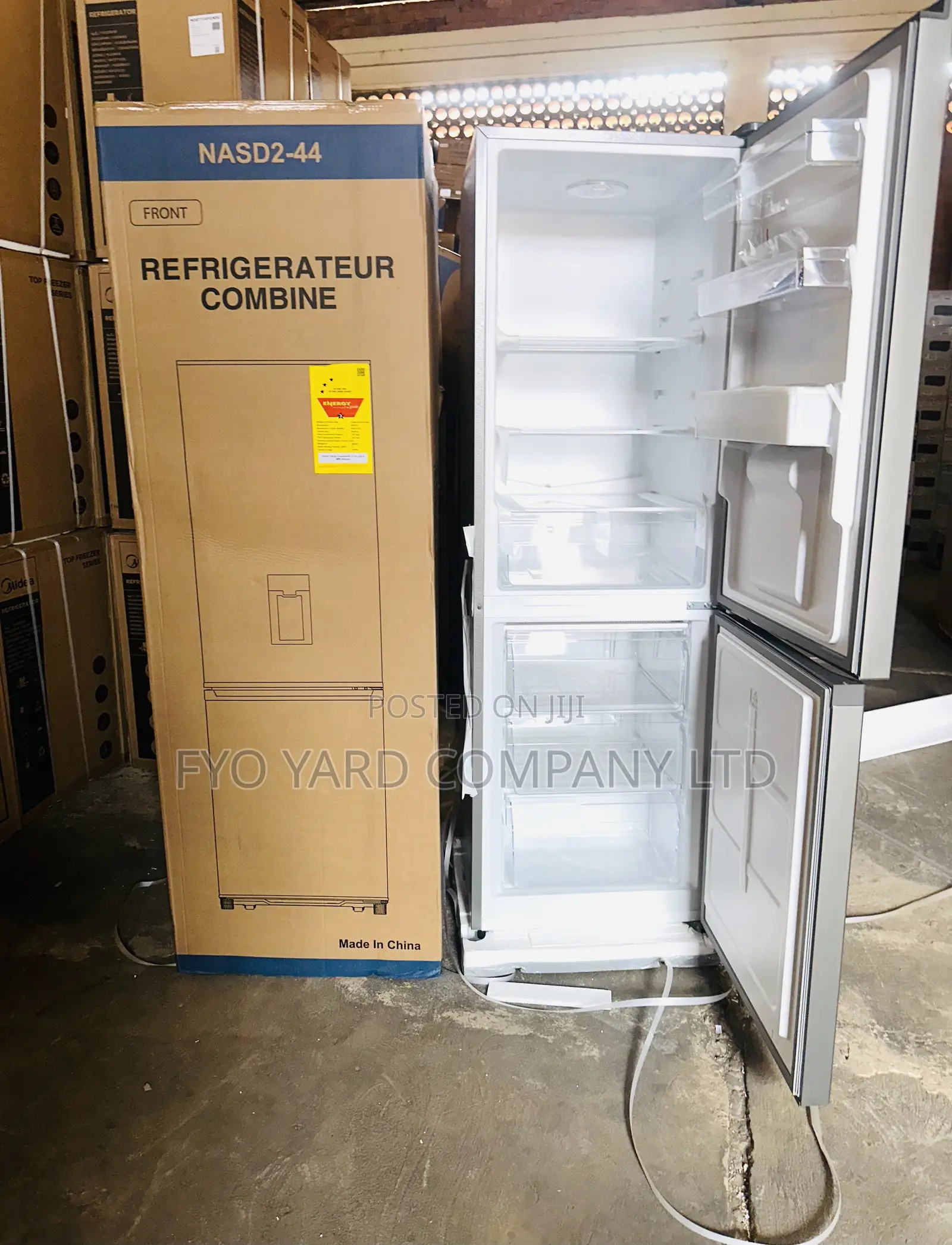 Quality Fast Cooling Nasco 287ltrs Reliable Double Door Fridge
