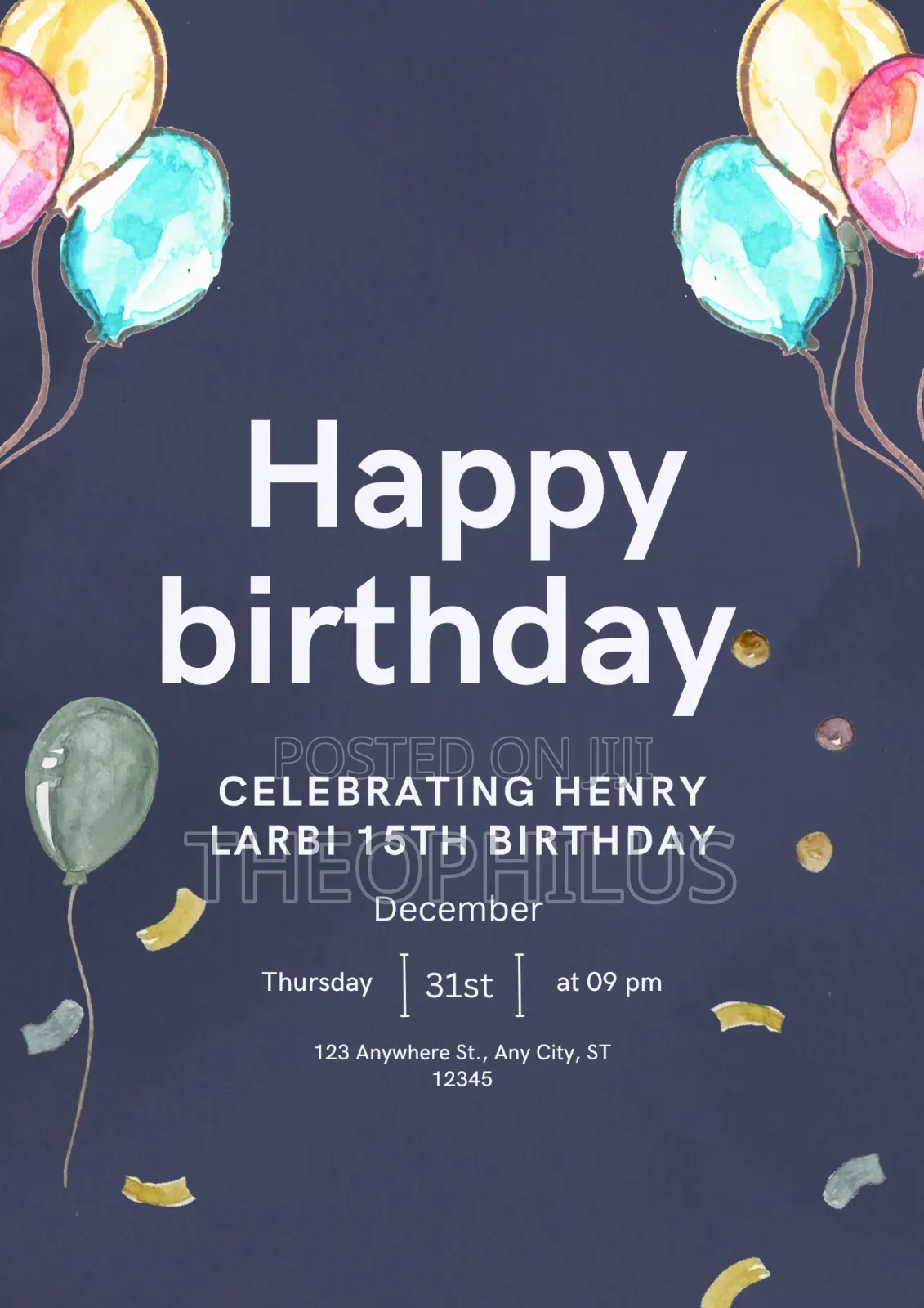 Birthday Flyer
