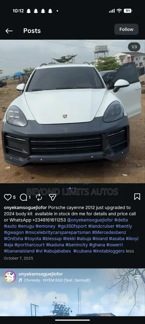 Porsche Cayenne 2012,2013,2014 Upgrade 2024 Conversion Kit Available