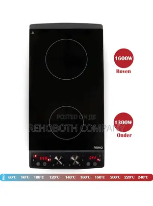Primo Pr304ikp Freestanding - Electric Hob 2 Pits - 2900w - Black