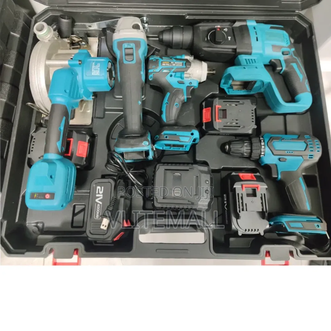 Cordless Combo Kit Multiple 21v Brushless Power Tools,