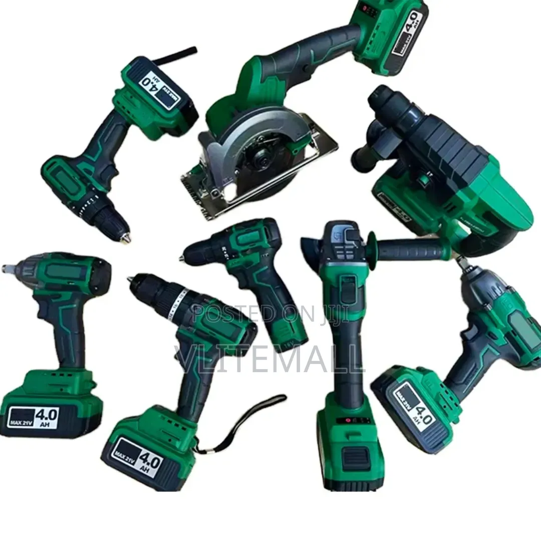 Cordless Combo Kit Multiple 21v Brushless Power Tools,