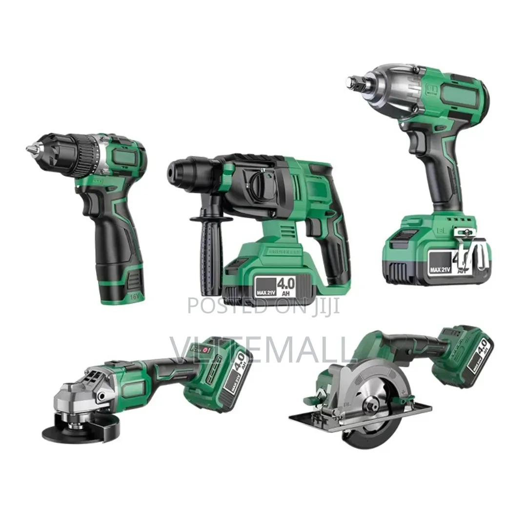 Cordless Combo Kit Multiple 21v Brushless Power Tools,