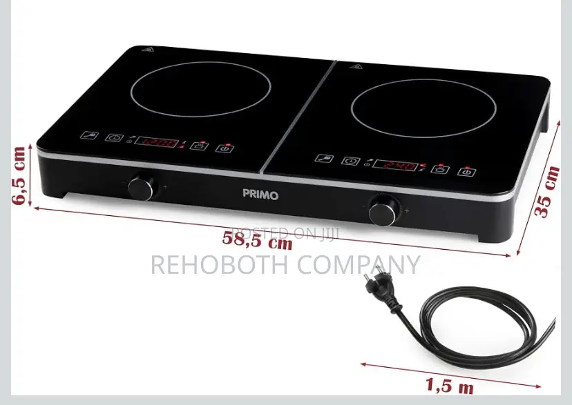 Primo Pr303ikp Freestanding - Electric Hob 2 Burners - 3500w - Black