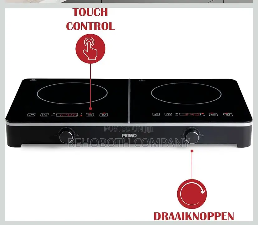 Primo Pr303ikp Freestanding - Electric Hob 2 Burners - 3500w - Black