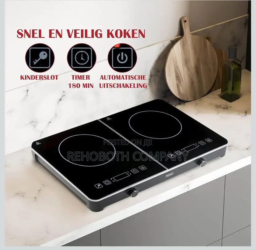 Primo Pr303ikp Freestanding - Electric Hob 2 Burners - 3500w - Black