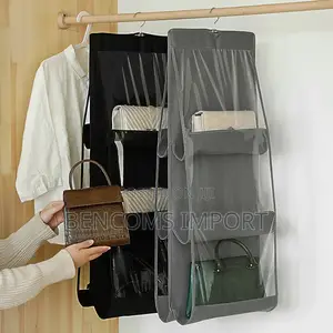 Home Double-Sided Six-Layer Perspective Bag Hanging