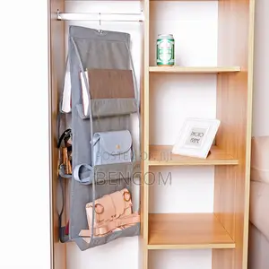 Home Double-Sided Six-Layer Perspective Bag Hanging