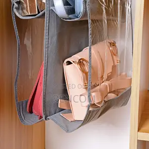 Home Double-Sided Six-Layer Perspective Bag Hanging