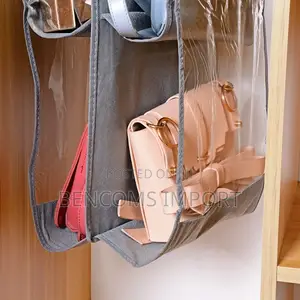Home Double-Sided Six-Layer Perspective Bag Hanging