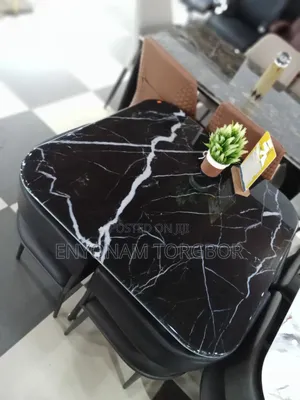 Marbled Dining Table and Chair