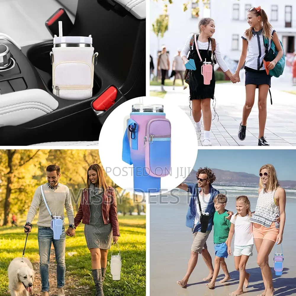 40z Bottle / Tumbler Carrier Bag With Handle Strap