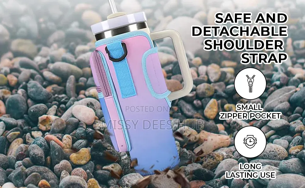 40z Bottle / Tumbler Carrier Bag With Handle Strap