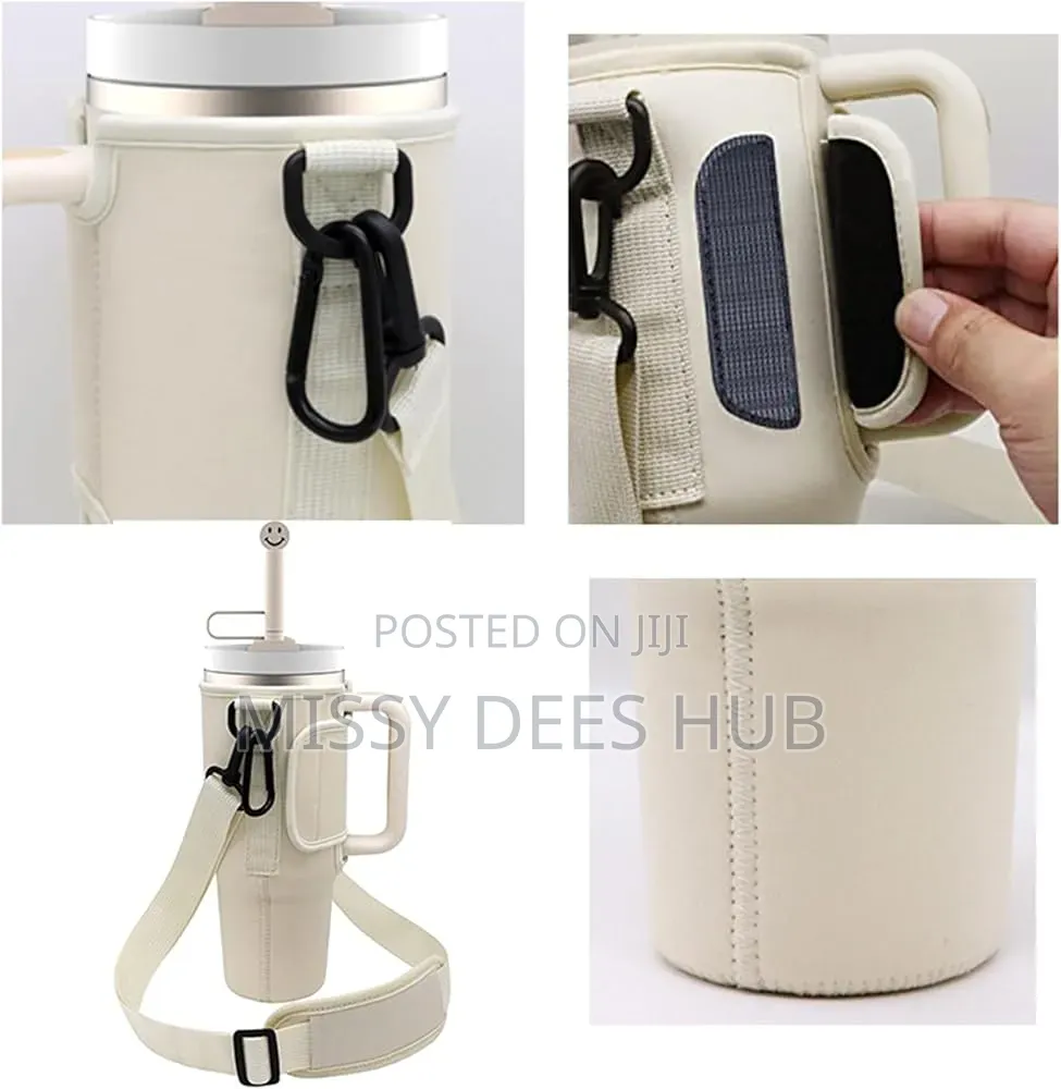 40z Bottle / Tumbler Carrier Bag With Handle Strap