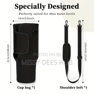 40z Bottle / Tumbler Carrier Bag With Handle Strap