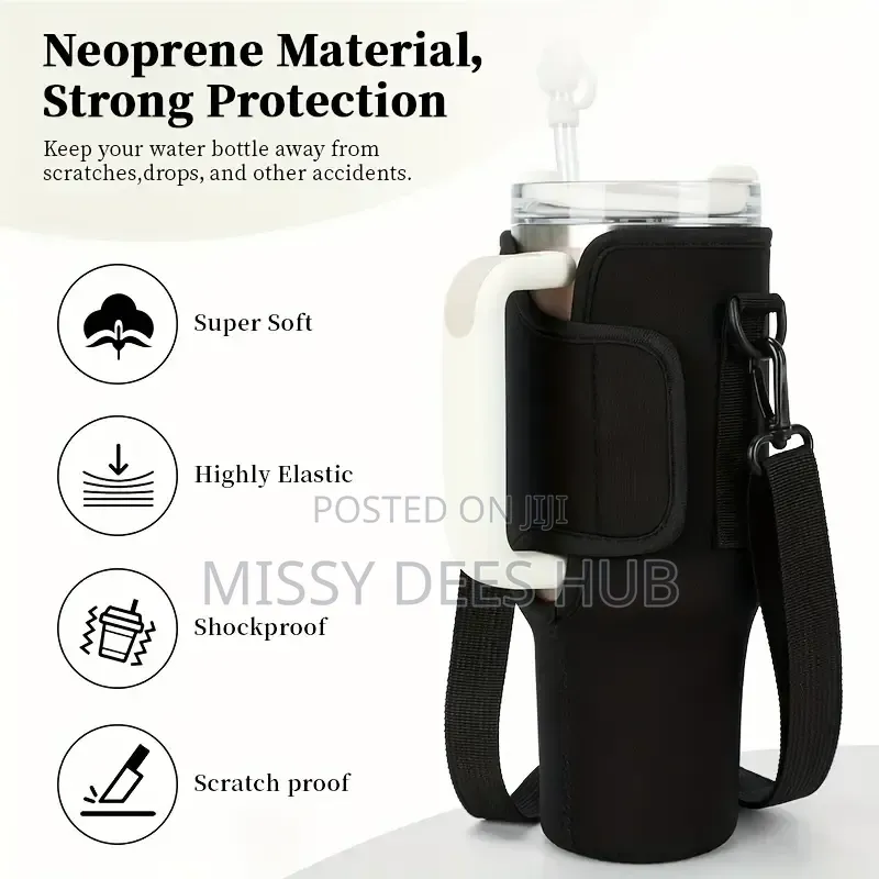 40z Bottle / Tumbler Carrier Bag With Handle Strap
