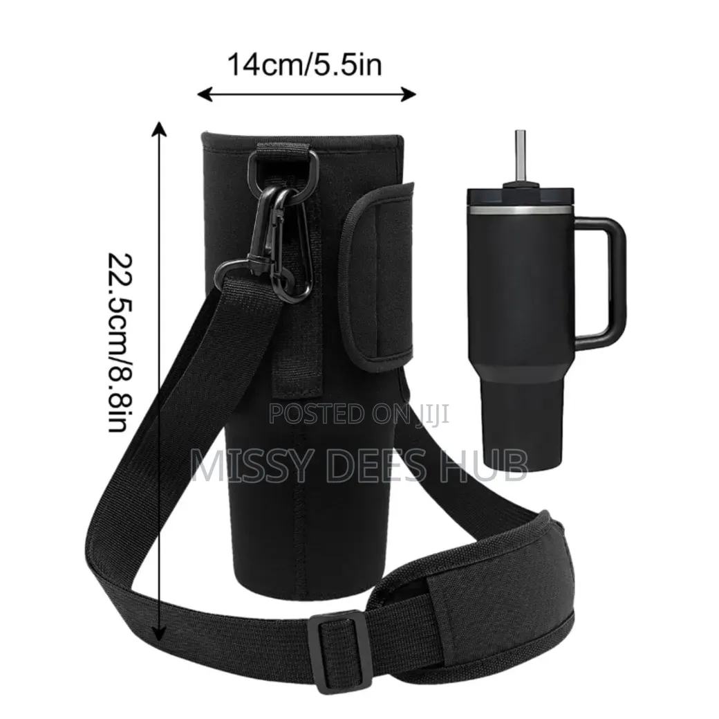 40z Bottle / Tumbler Carrier Bag With Handle Strap