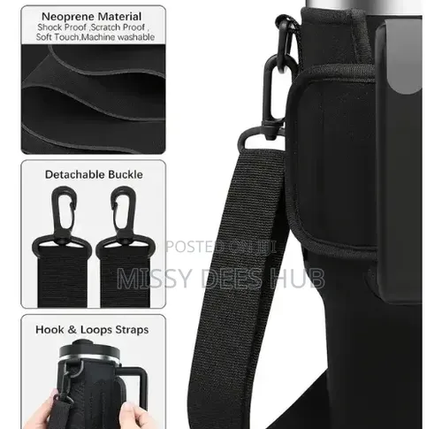 40z Bottle / Tumbler Carrier Bag With Handle Strap
