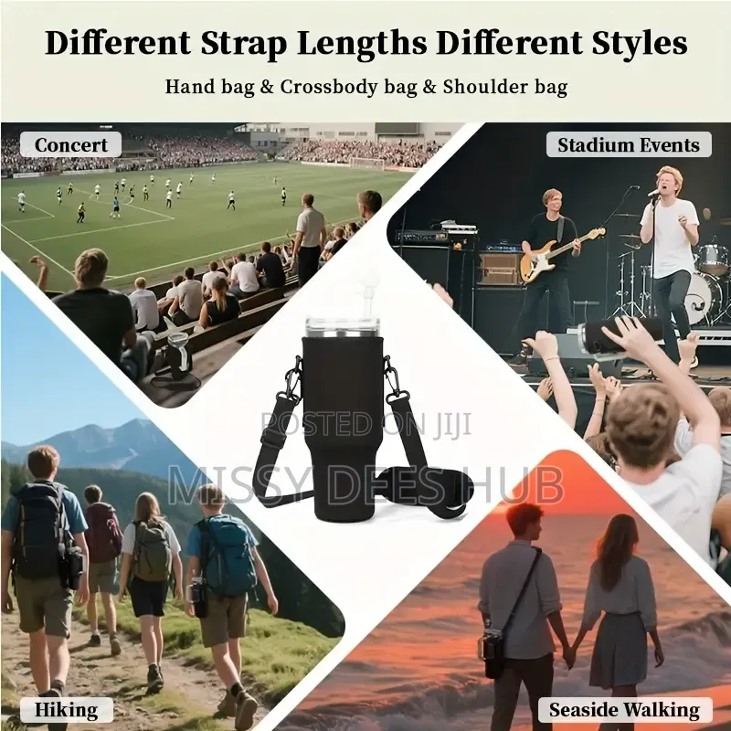 40z Bottle / Tumbler Carrier Bag With Handle Strap