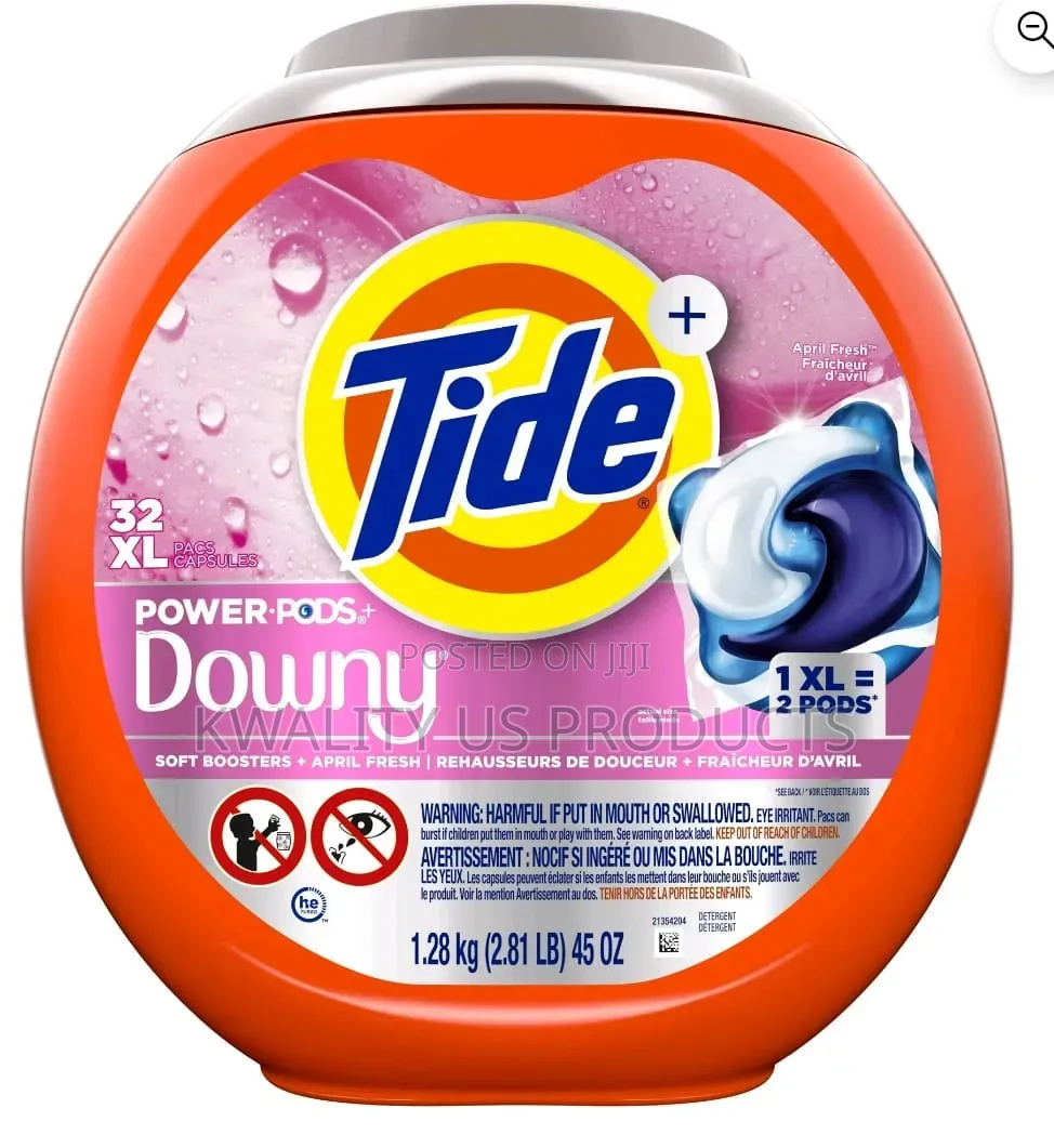 Tide Power Pods With Downy Soft Boosters Laundry Detergent - 1.28 Kg