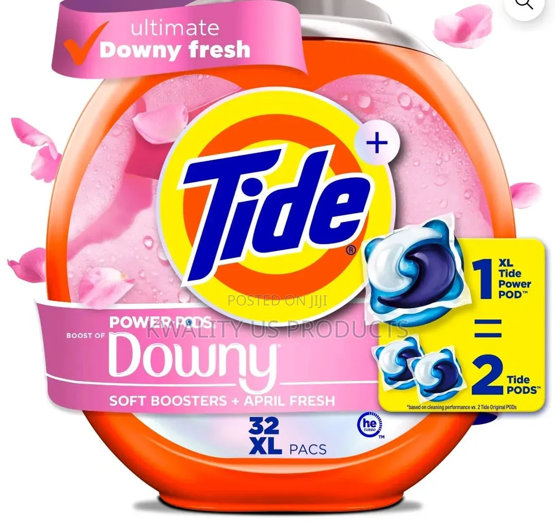 Tide Power Pods With Downy Soft Boosters Laundry Detergent - 1.28 Kg