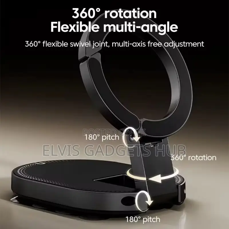 Suction Cup Phone Mount Non-Slip Phone Holder Smartphone Stand Bracket