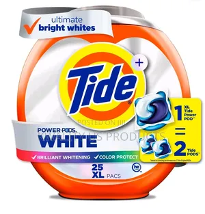 Tide Power Pods White Laundry Detergent - 25 Packs - 1.14 Kilos