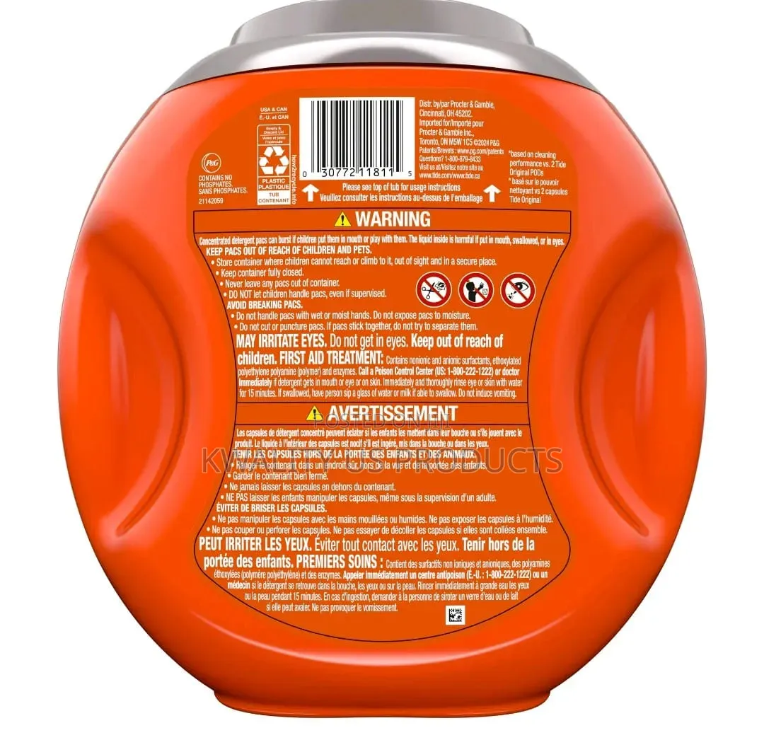 Tide Power Pods White Laundry Detergent - 25 Packs - 1.14 Kilos
